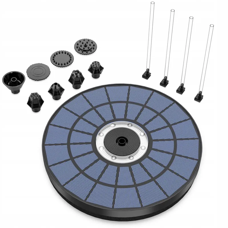 AMZTIME Kleurrijke Solar Fontein 5.5W Tuin Vijver Vogelbad — foto 9