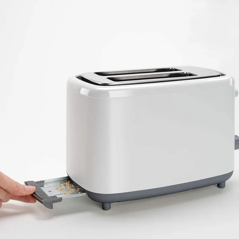 BLACK+DECKER Broodrooster 820W 2 Sleuven 7 Standen Wit — foto 15