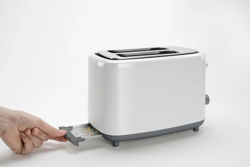 BLACK+DECKER Broodrooster 820W 2 Sleuven 7 Standen Wit — foto 10