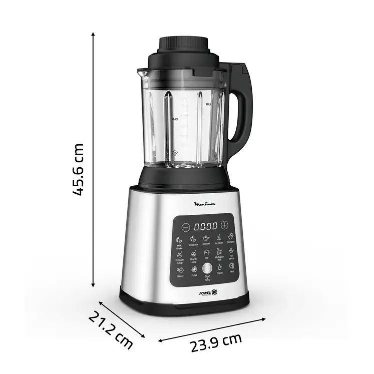MOULINEX PerfectMix Cook Blender 1400W 10 Programma's 2L Touchscreen — foto 16