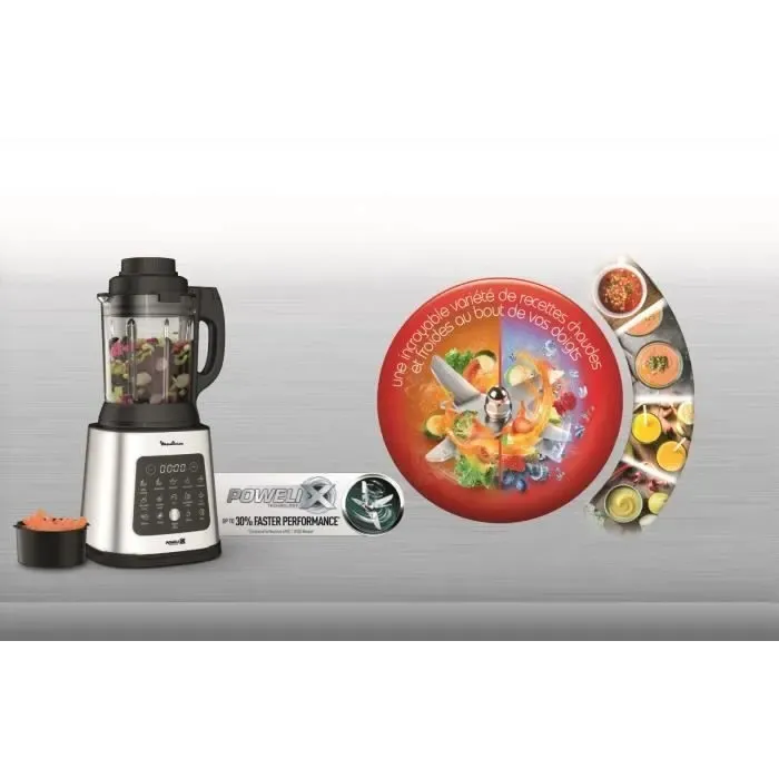 MOULINEX PerfectMix Cook Blender 1400W 10 Programma's 2L Touchscreen — foto 10