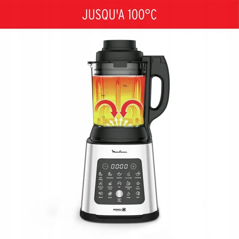 MOULINEX PerfectMix Cook Blender 1400W 10 Programma's 2L Touchscreen — foto 4