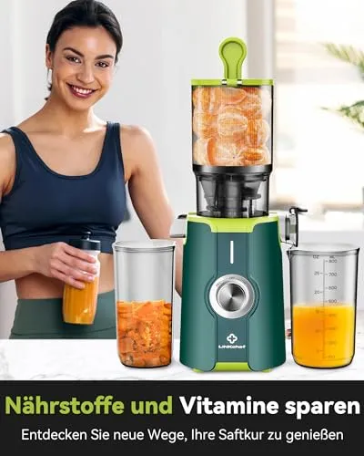 LINKCHEF Slow Juicer Sapcentrifuge 200W 1.2L BPA-Vrij — foto 6