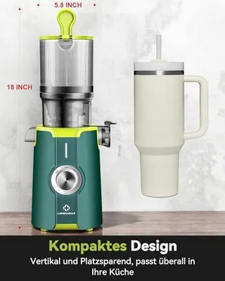 LINKCHEF Slow Juicer Sapcentrifuge 200W 1.2L BPA-Vrij — miniatuur 7