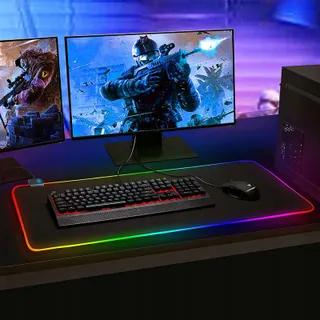 REALKY Gaming Muismat XXL 800x300mm 7 LED Kleuren — miniatuur 7