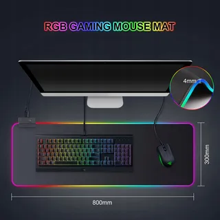 REALKY Gaming Muismat XXL 800x300mm 7 LED Kleuren — miniatuur 8