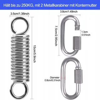 Universele Plafondhaken Draaibaar Hangmat Roestvrij Staal — miniatuur 4