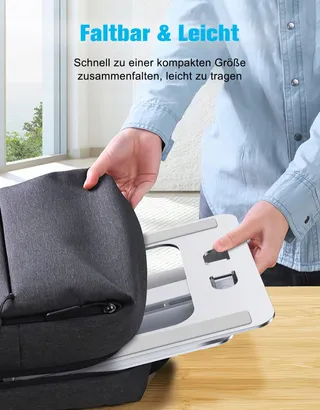 BABACOM Laptopstandaard Verstelbaar Aluminium 10-16 Inch — miniatuur 4