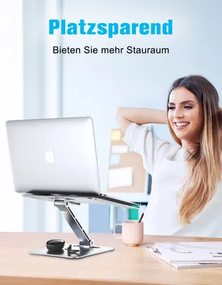 BABACOM Laptopstandaard Verstelbaar Aluminium 10-16 Inch — miniatuur 7