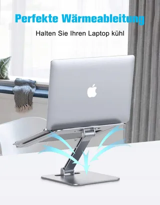 BABACOM Laptopstandaard Verstelbaar Aluminium 10-16 Inch — miniatuur 3