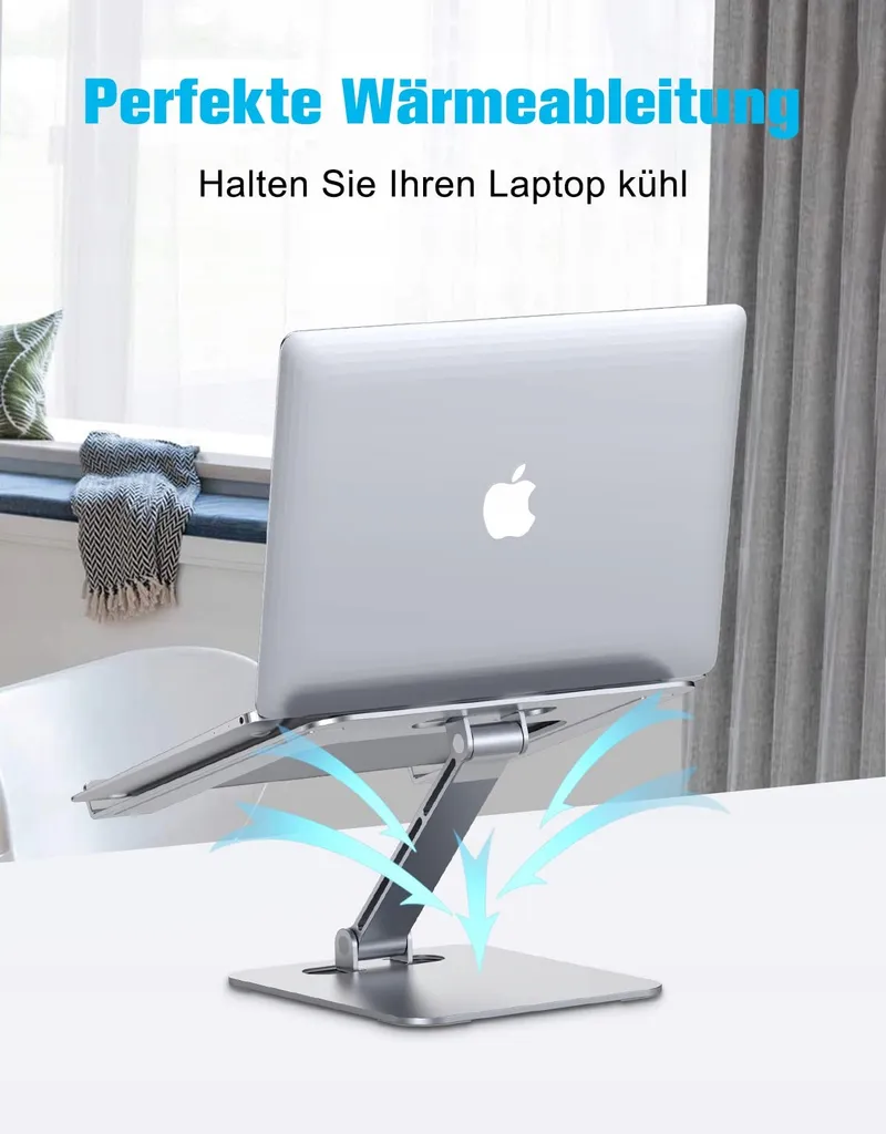BABACOM Laptopstandaard Verstelbaar Aluminium 10-16 Inch — foto 3