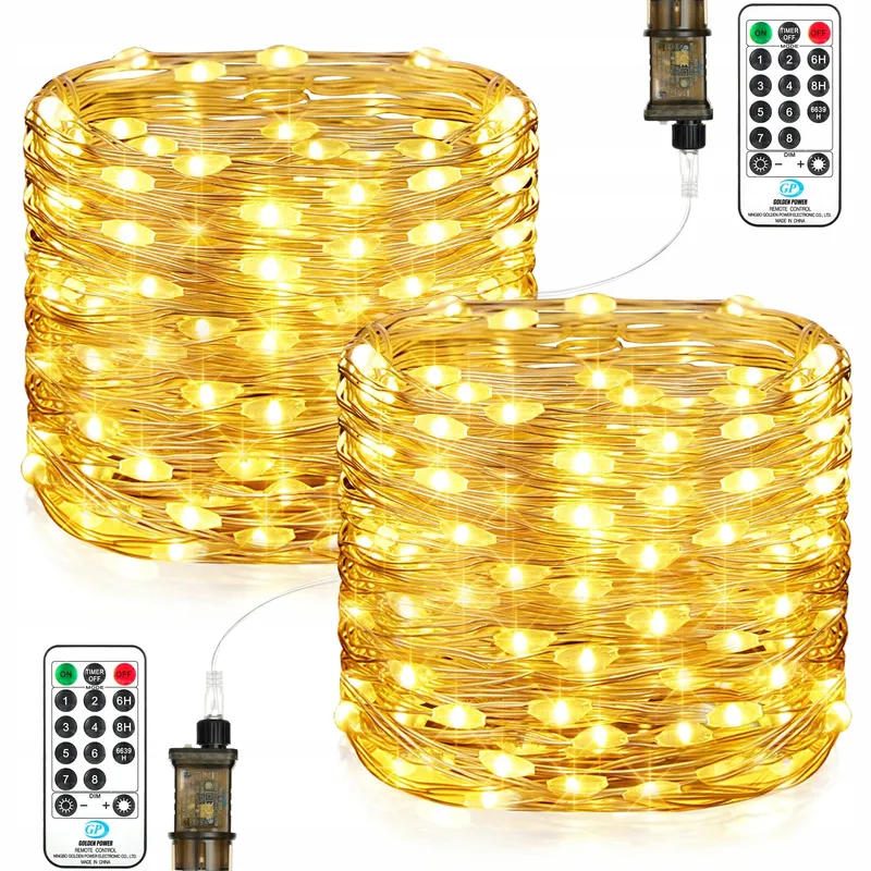 LYNNON 2x100 LED Lichtketting Wit Buiten Waterdicht Afstandsbediening — foto 15