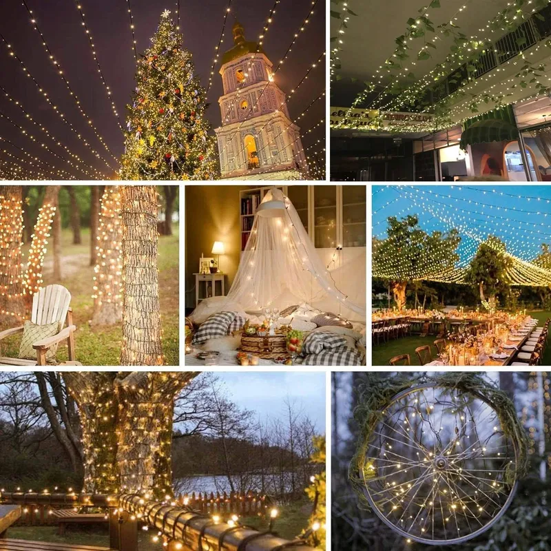 LYNNON 2x100 LED Lichtketting Wit Buiten Waterdicht Afstandsbediening — foto 11