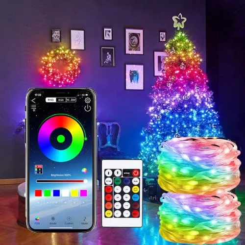 LYNNON 2x100 LED Lichtketting Wit Buiten Waterdicht Afstandsbediening — foto 7