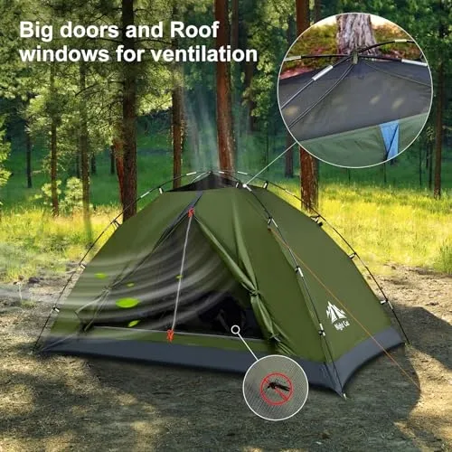 NIGHT CAT Tent 1 Persoon Waterdicht Licht Snel Opzetten — foto 6