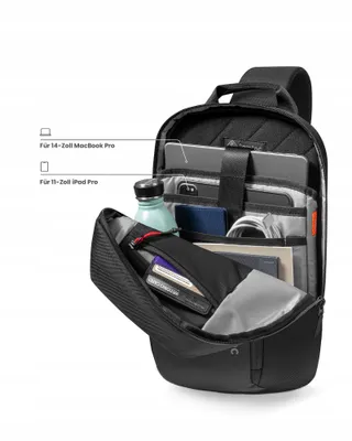 TOMTOC Schoudertas Waterdicht MacBook Air Pro 13-14 Inch — miniatuur 3