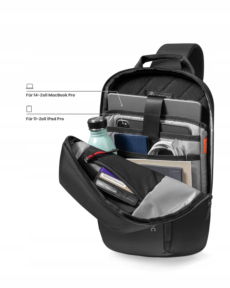 TOMTOC Schoudertas Waterdicht MacBook Air Pro 13-14 Inch β foto 3