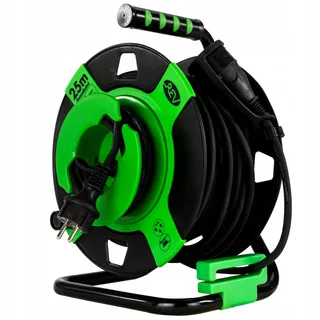 REV Kabelhaspel EX 25m Buiten IP44 3000W Groen — miniatuur 1