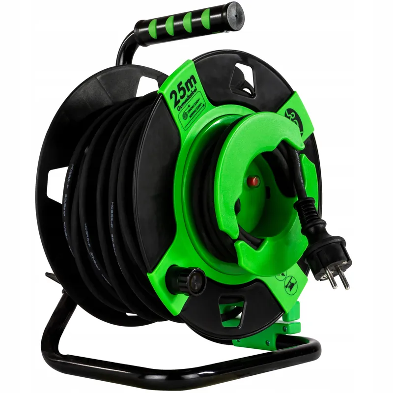 REV Kabelhaspel EX 25m Buiten IP44 3000W Groen — foto 3
