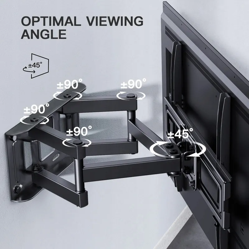 PERLESMITH TV Muurbeugel Draaibaar 26-65 Inch 45kg VESA 400x400 — foto 3