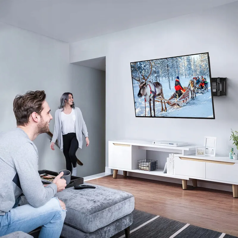 PERLESMITH TV Muurbeugel Draaibaar 26-65 Inch 45kg VESA 400x400 — foto 8