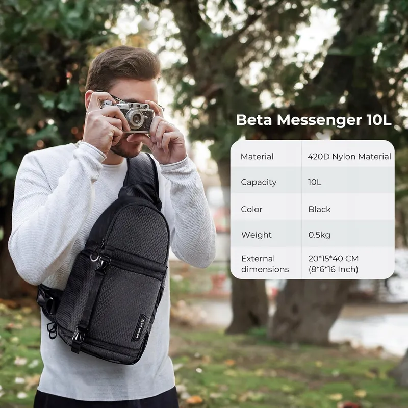 K&F KONZEPT Camera Schoudertas Crossbody DSLR Fotografie — foto 7