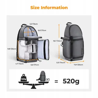 K&F KONZEPT Camera Schoudertas Crossbody DSLR Fotografie — miniatuur 5