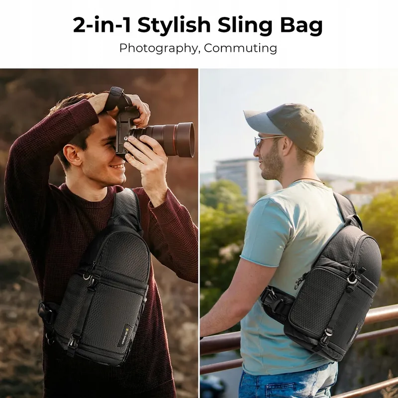 K&F KONZEPT Camera Schoudertas Crossbody DSLR Fotografie — foto 2