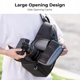 K&F KONZEPT Camera Schoudertas Crossbody DSLR Fotografie — miniatuur 4