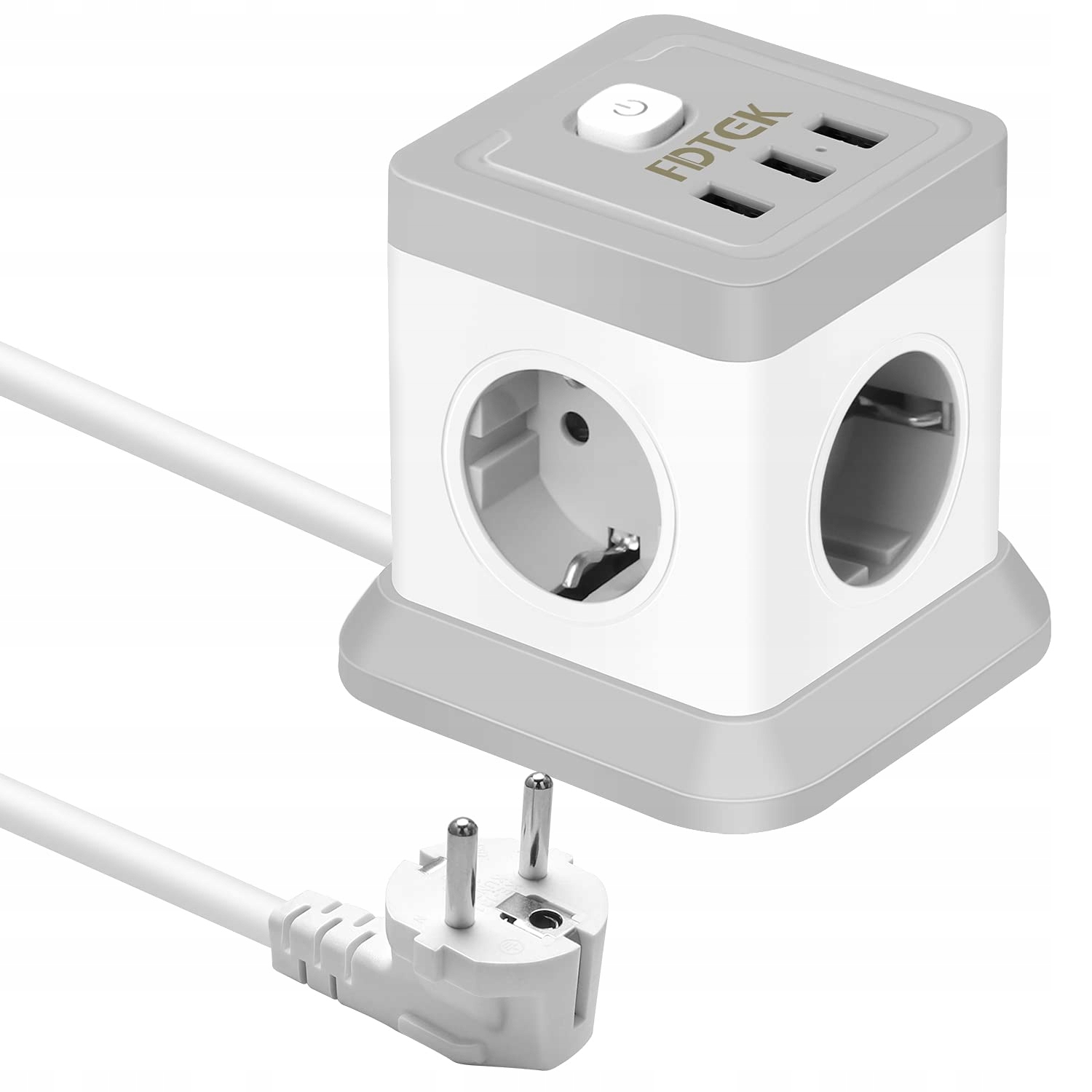 FDTEK Stekkerdoos 7-in-1 met USB voor Kantoor