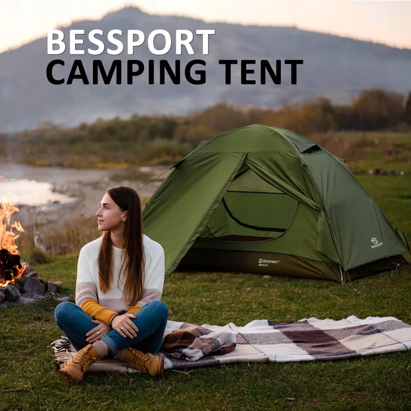 BESSPORT Tent 1 Persoon Ultralicht Waterdicht Camping — foto 6