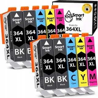SMART INK Inktset HP 364XL 10 Stuks Photosmart OfficeJet — miniatuur 1