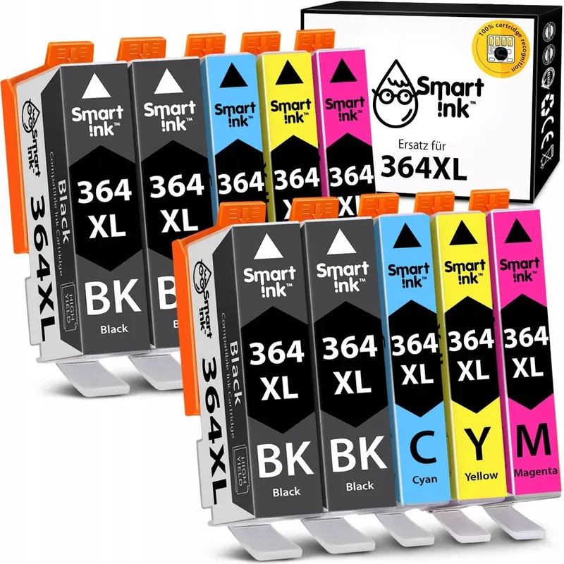 SMART INK Inktset HP 364XL 10 Stuks Photosmart OfficeJet — foto 1