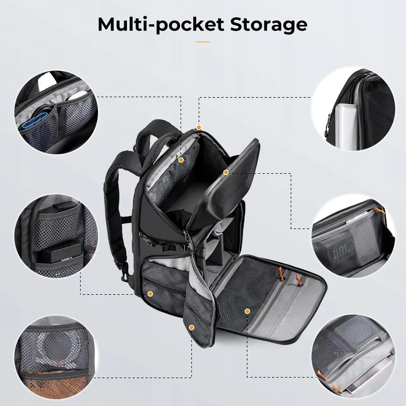 K&F CONCEPT Camerarugzak Waterdicht Multifunctioneel 20L DSLR — foto 4