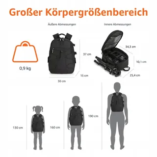 AMAZON BASICS Camerarugzak DSLR Waterdicht Schokbestendig — miniatuur 4