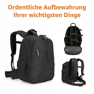 AMAZON BASICS Camerarugzak DSLR Waterdicht Schokbestendig — miniatuur 2