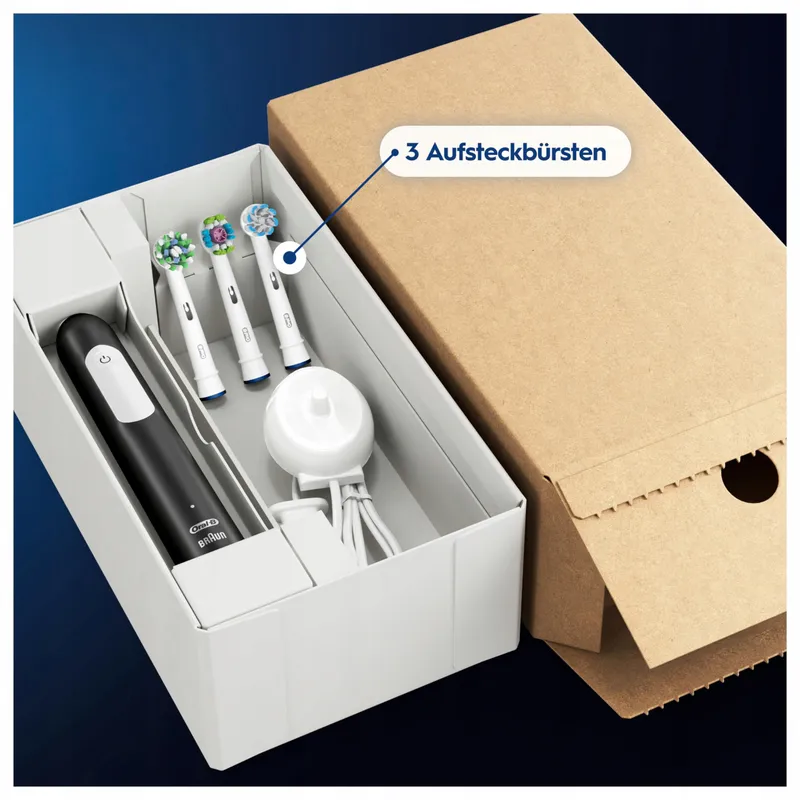 ORAL-B Pro Series 1 Plus Elektrische Tandenborstel 3 Opzetborstels Zwart — foto 3