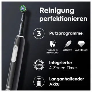 ORAL-B Pro Series 1 Plus Elektrische Tandenborstel 3 Opzetborstels Zwart — miniatuur 6