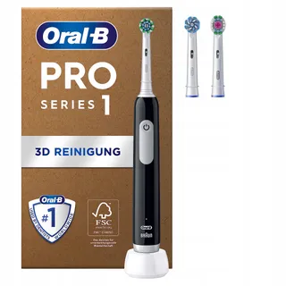 ORAL-B Pro Series 1 Plus Elektrische Tandenborstel 3 Opzetborstels Zwart — miniatuur 1