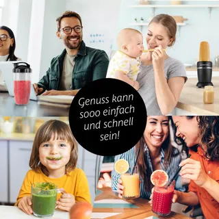 GOURMETMAXX Blender & Smoothie Maker 4-delig Zwart 1000W — miniatuur 7