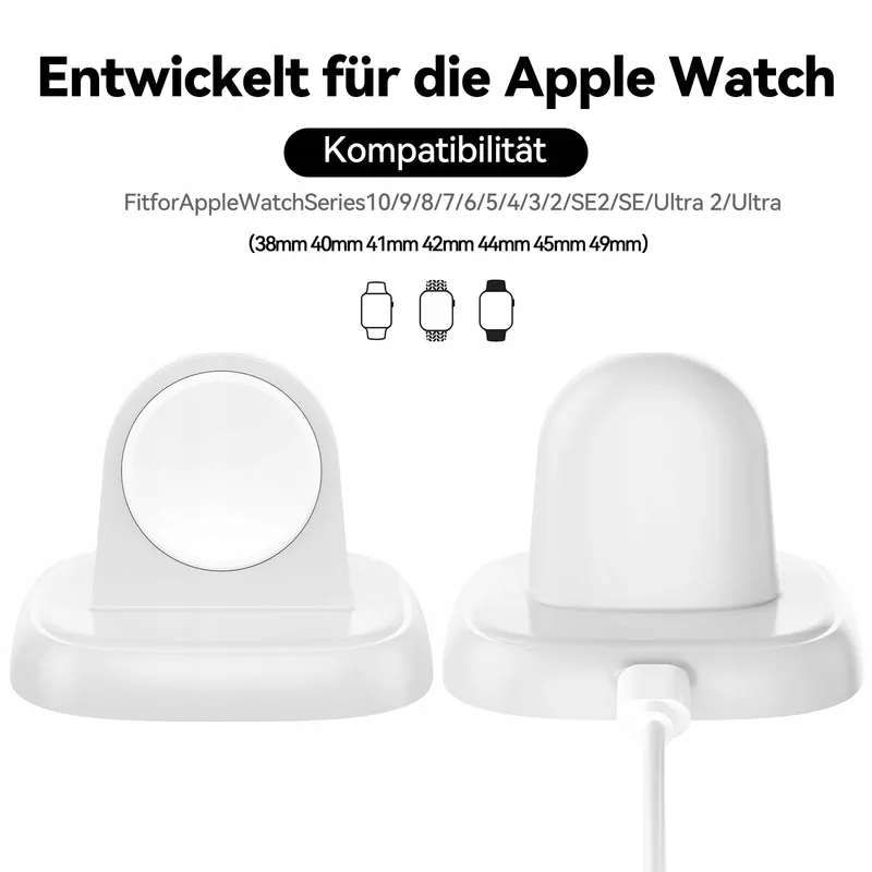 LVFAN Apple Watch Oplader USB-C Magnetisch Wit — foto 3