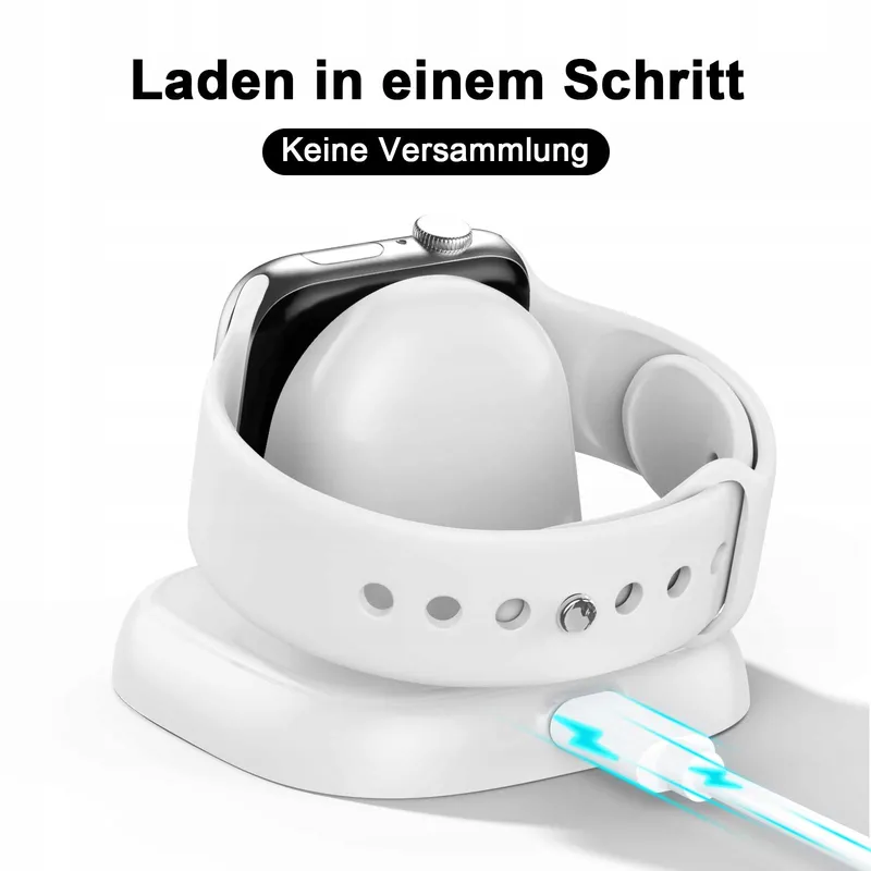 LVFAN Apple Watch Oplader USB-C Magnetisch Wit — foto 5
