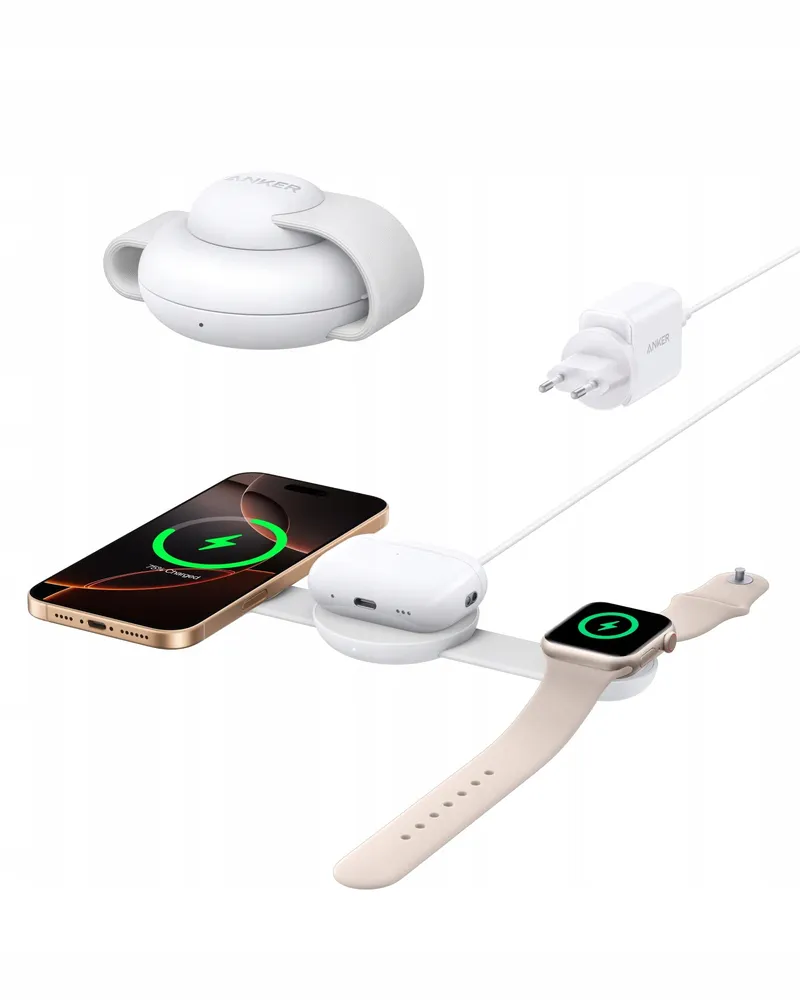ANKER MagGo 3-in-1 Draadloos Laadstation iPhone AirPods Watch — foto 1