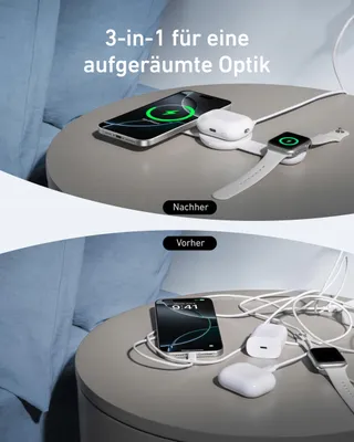 ANKER MagGo 3-in-1 Draadloos Laadstation iPhone AirPods Watch — miniatuur 5