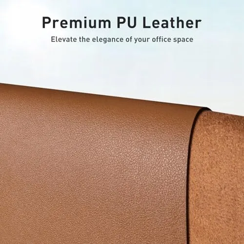 AOTHIA Bureau-onderlegger Leer Antislip 80x40cm Bruin — foto 2