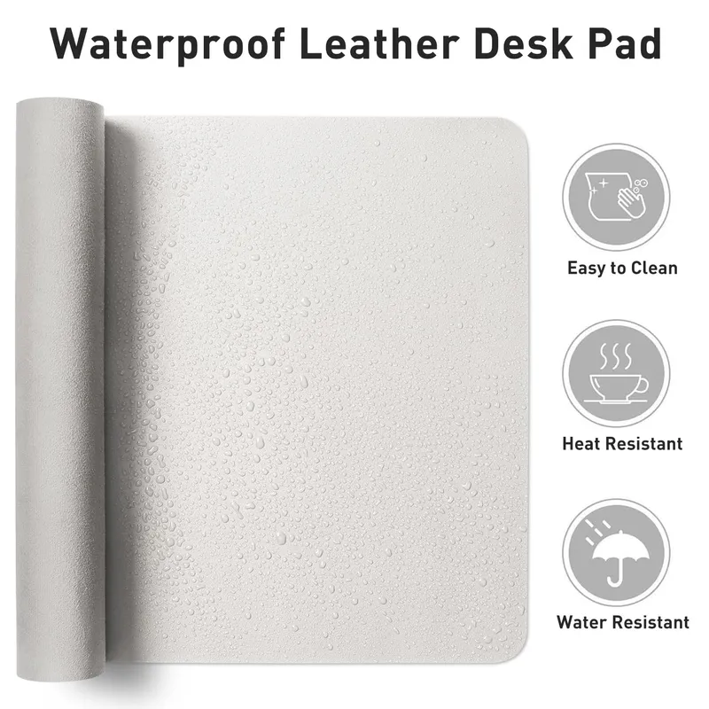 AOTHIA Lederen Bureauonderlegger Antislip Waterdicht 122x43cm — foto 7