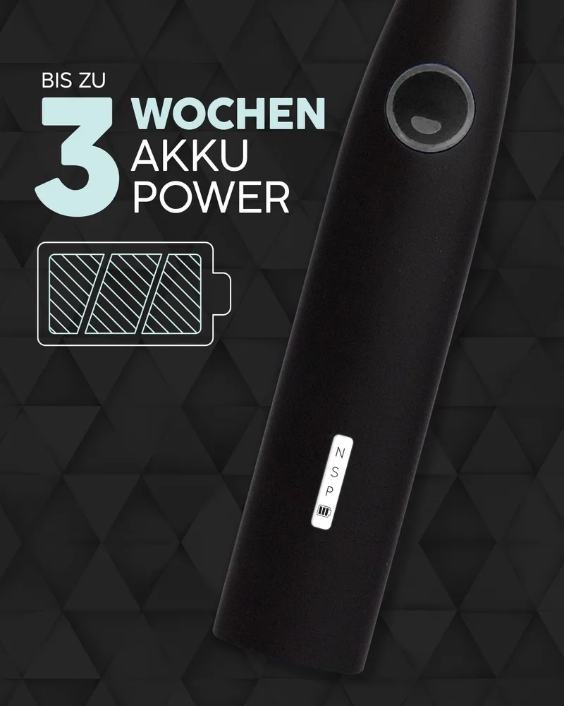 HAPPYBRUSH Eco R2 Elektrische Tandenborstel Accu 3 Opzetborstels — foto 3