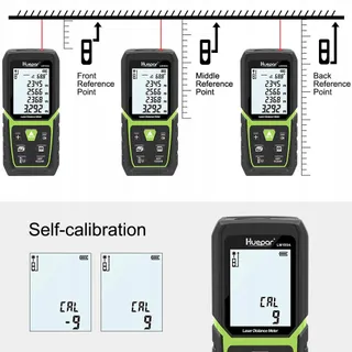 HUEPAR Laserafstandsmeter 100M Li-Ion LCD Pythagoras LM100A — miniatuur 8