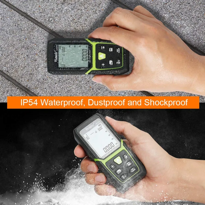 HUEPAR Laserafstandsmeter 100M Li-Ion LCD Pythagoras LM100A — foto 9