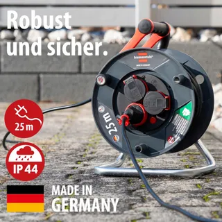 BRENNENSTUHL Garant V2 Kabelhaspel 25m Buiten 3 Stopcontacten IP44 — miniatuur 3